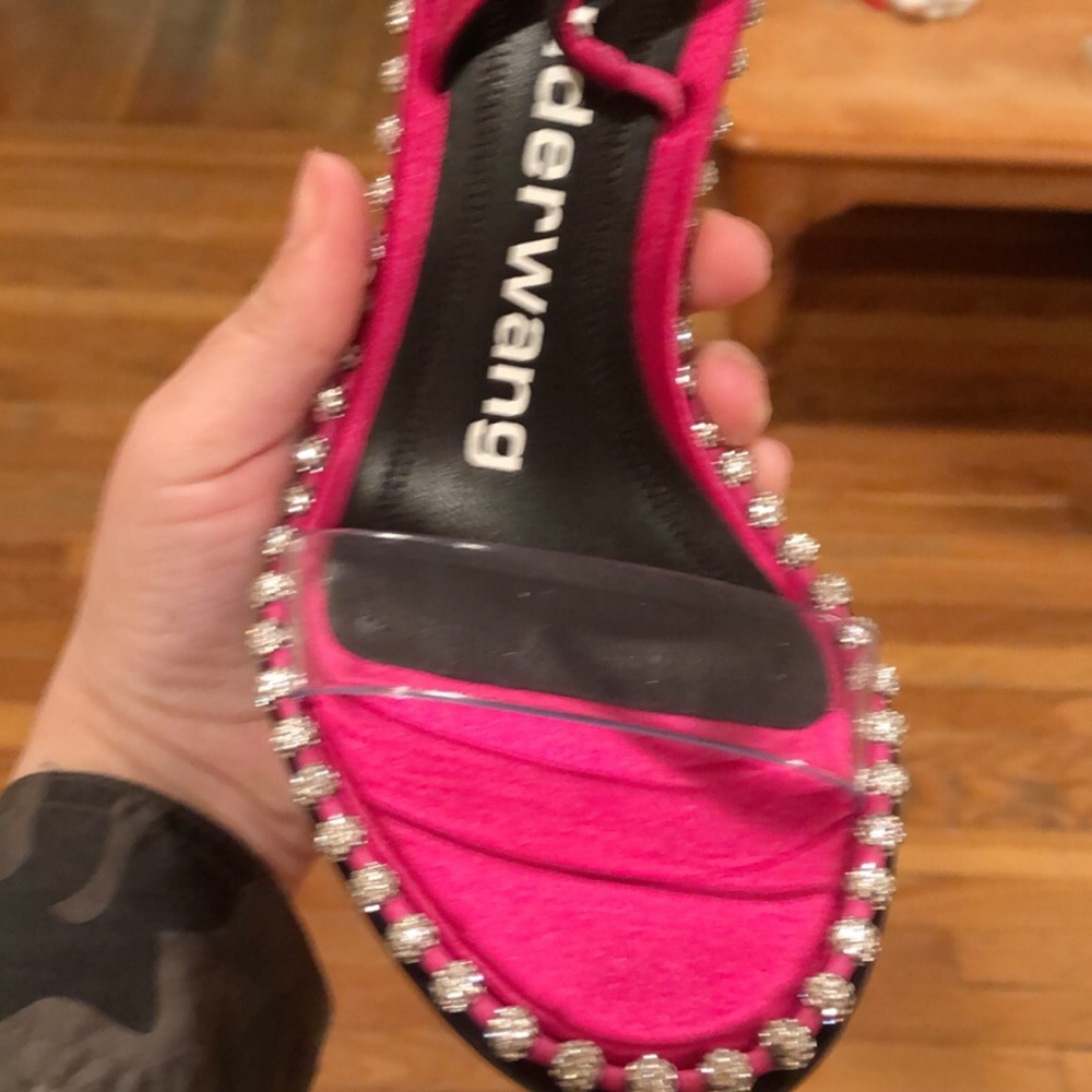 Alexander wang studded pink nova heels